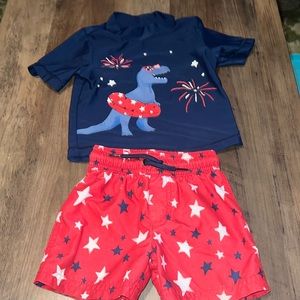 Just one You dino fireworks swim outfit size 12 months